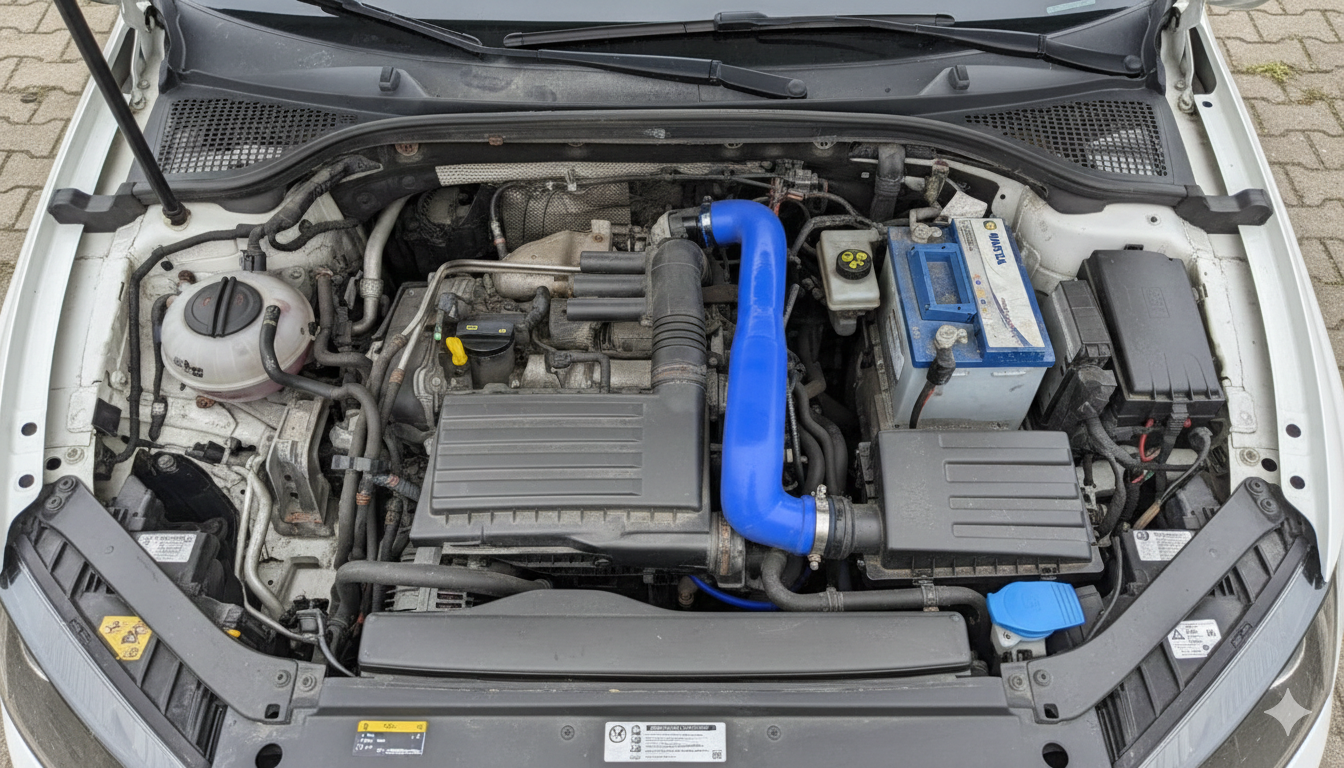 Blow off ventil Jap Pats VAG motory na aute namontovany v motoru