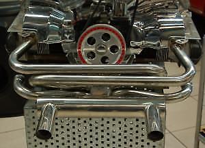 Koncový tlumič s výfukovými svody Air Cooled Tech VW Beetle Type 1 / Karmann Ghia 1.3-1.6 Bug (66-74)