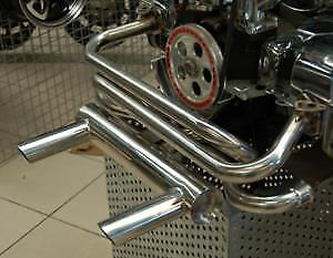 Koncový tlumič s výfukovými svody Air Cooled Tech VW Beetle Type 1 / Karmann Ghia 1.3-1.6 Bug (66-74)