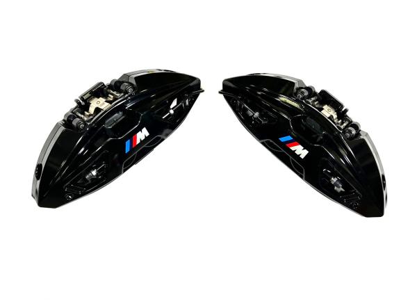 Přední 4-pístové brzdové třmeny Brembo BMW E23 / E28 / E32 / E34 / E38 / E39 / E60 / E61 / E63 / E64 pro kotouče 395x36mm (černé 34106897365 / 34106897366)