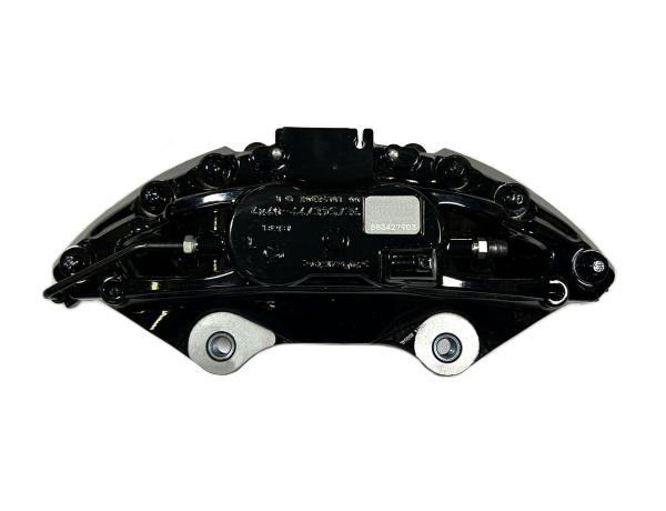 Přední 4-pístové brzdové třmeny Brembo BMW E23 / E28 / E32 / E34 / E38 / E39 / E60 / E61 / E63 / E64 pro kotouče 395x36mm (černé 34106897365 / 34106897366)