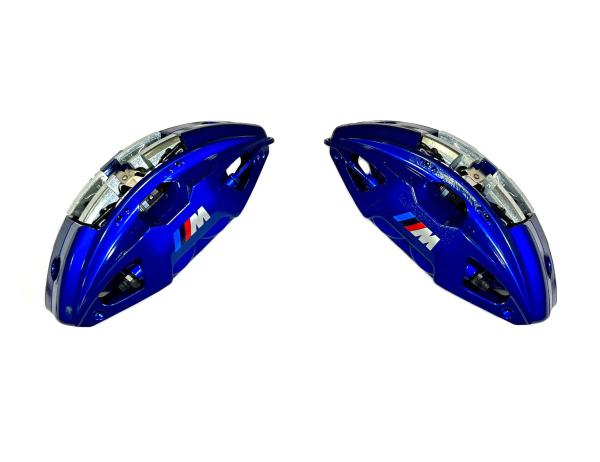 Přední 4-pístové brzdové třmeny Brembo BMW E23 / E28 / E32 / E34 / E38 / E39 / E60 / E61 / E63 / E64 pro kotouče 348x36mm (modré 34116891273 / 34116891274)