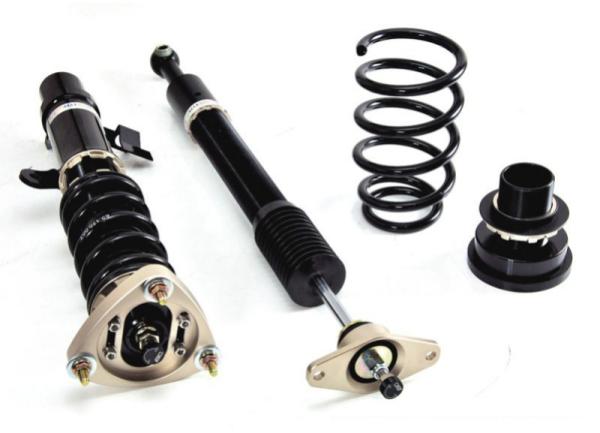 Kompletní výškově a tuhostně stavitelný podvozek BC Racing série BR typ RA pro Honda Civic typ FC/FK (16-21) - 51,8mm tlumič