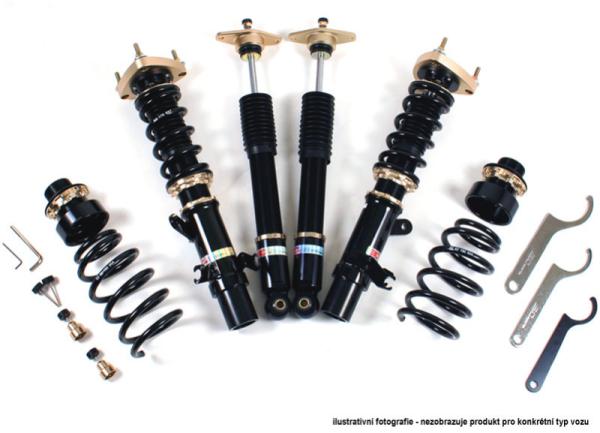 Kompletní výškově a tuhostně stavitelný podvozek BC Racing série BR typ RA pro Honda Civic typ FC/FK (16-21) - 51,8mm tlumič