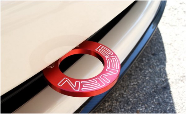 Přední odtahový hák (odtahové oko) Benen style - stříbrný