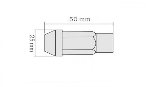 Kolové matice (štefty) Blox závit M12 x 1.25 - černé