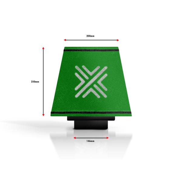 Univerzální sportovní filtr Pipercross výška 250mm x šířka 200mm - průměr 146mm (závodní pěna)