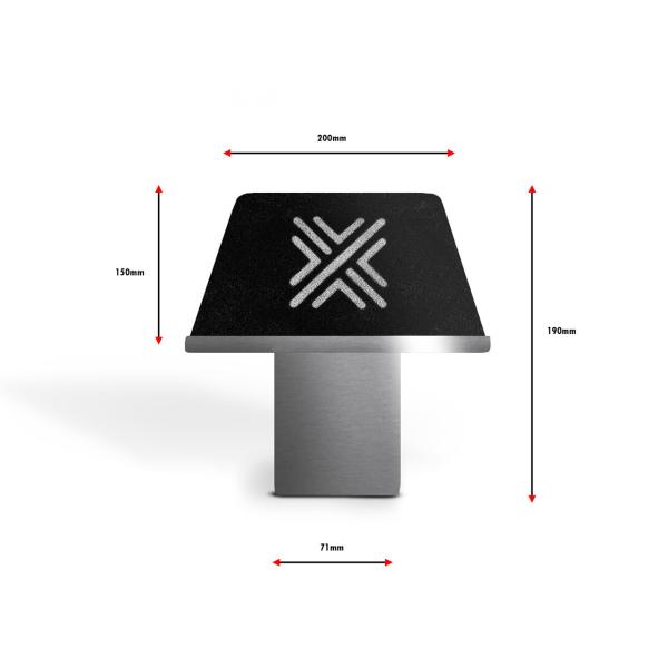 Univerzální sportovní filtr Pipercross výška 190mm x šířka 200mm - průměr 71mm