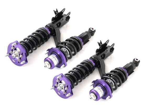 Kompletní výškově a tuhostně stavitelný podvozek D2 Racing série Street pro Škoda Octavia 5E sedan 2WD průměr tlumiče 50mm, vzadu nezávislé zavěšení (13-)