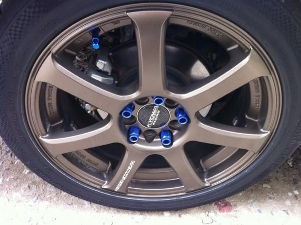 Kolové matice (štefty) D1 Spec závit M12 x 1.25 - modré