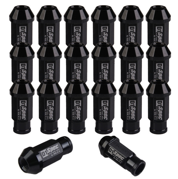 Kolové matice (štefty) D1 Spec závit M12 x 1.5 - černé