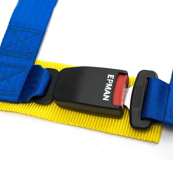 Bezpečnostní pás Epman 4-bodový žlutý - 50mm