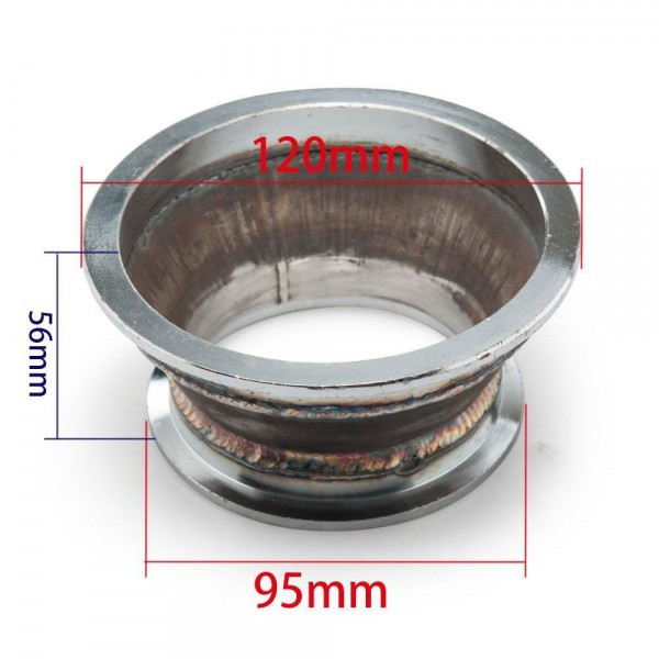 Adaptér na výfukovou část V-band 102mm > V-band 76mm