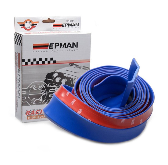 Univerzální pružný lip / spoiler - modrý - délka 2,5m