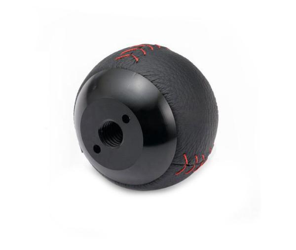 Hlavice řadící páky Epman kožená - 6-st. černá M10x1.5 (Mugen style)