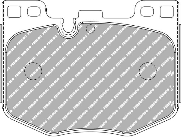 Přední brzdové destičky Ferodo Racing DS2500 pro BMW třmeny 348x36mm