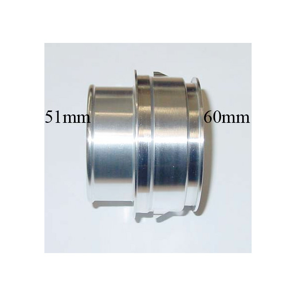 Hliníkový bajonet na hadice Forge Motorsport VAG TFSI / TSI / TDI - 50,5mm bajonet > 51mm hadice