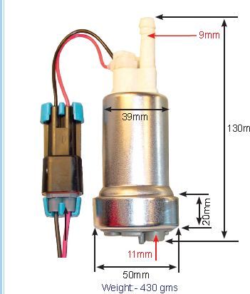 Univerzální vysokotlaká pumpa Walbro 400l/h - typ GST400
