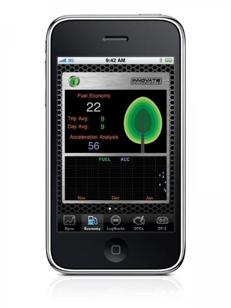 Bezdrátové zařízení Innovate Motorsports OpenTune-2 OT-2 určeno pro propojení s iPhone, iPpod, PC