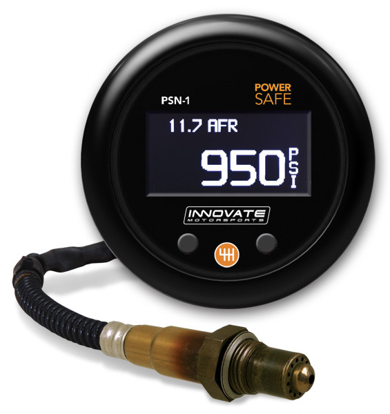 Přídavný budík Innovate Motorsports PSN-1 - PowerSafe Nitrous Pressure + wideband kit (širokopásmová lambda sonda)