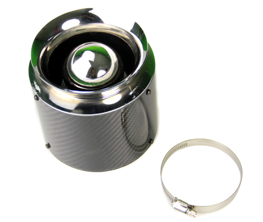 Sportovní filtr karbon univerzální 76mm - délka 155mm