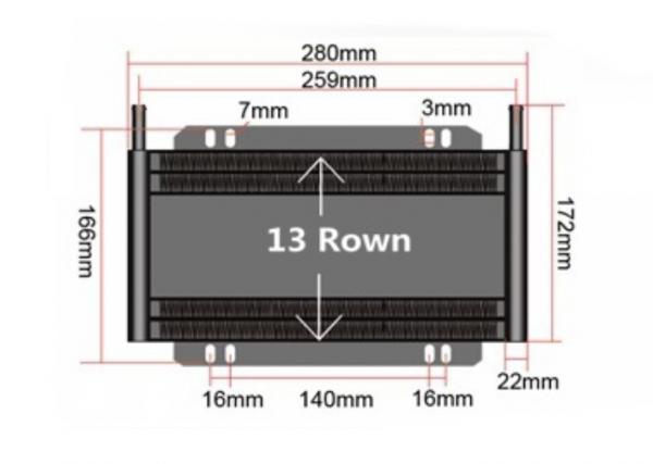 Chladič převodovky / servo řízení Jap Parts 13 šachet univerzální