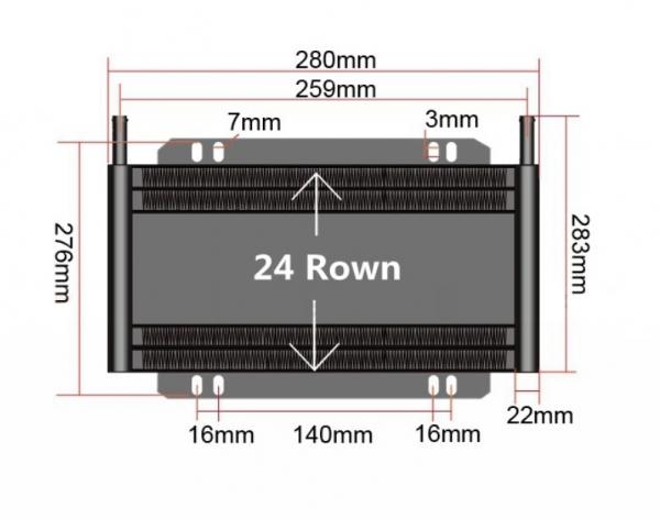 Chladič převodovky / servo řízení Jap Parts 24 šachet univerzální