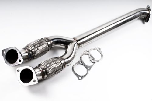 Středový díl k výfuku Y pipe Japspeed Nissan GT-R R35 - 2x 89mm > 89mm