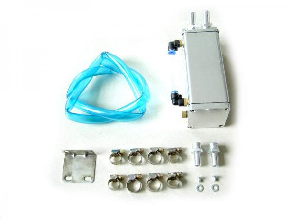 Oil catch tank - 2x vývod - objem 0,75l