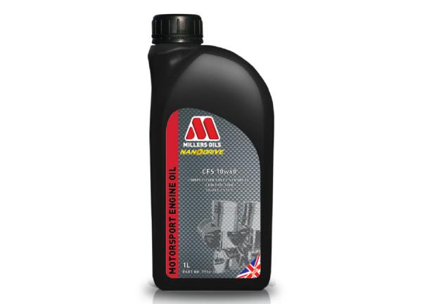 Závodní motorový olej Millers Oils Motorsport CFS 10w60 - 1l - plně syntetický motorový olej, triesterová technologie