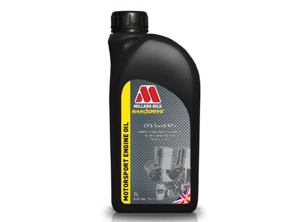 Závodní motorový olej Millers Oils Nanodrive Motorsport CFS 5w40 NT+ - 1l - plně syntetický motorový olej, triesterová technologie