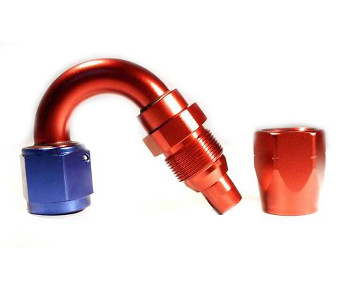 Fitinka koleno 150° D-12 (AN12) 1-1/16"x12-UNF - cutter-system - šroubovací