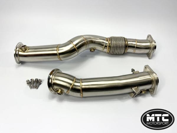 Downpipes s náhradami katalyzátorů MTC Motorsport BMW G87 M2 G80 / G81 M3 / G82 / G83 M4 S58 (20-)