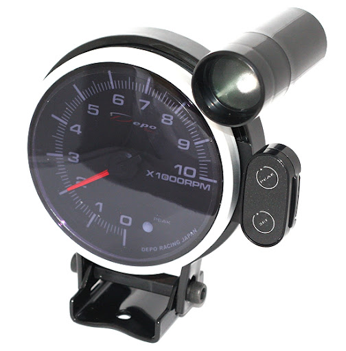 Přídavný budík Depo Racing 115mm - otáčkoměr se shift lightem - dieselové motory