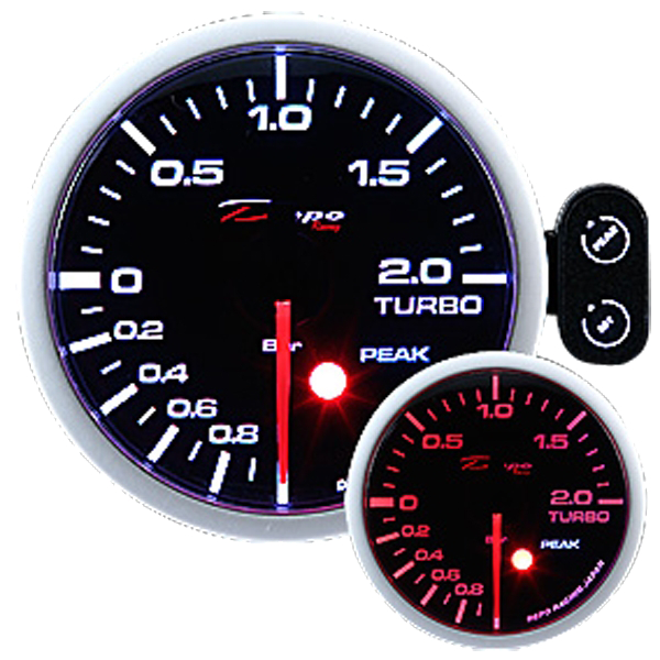 Přídavný budík Depo Racing Peak - tlak turba elektronický do 3bar