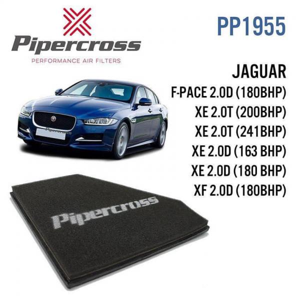 Sportovní vzduchový filtr (vložka filtru) Pipercross na Jaguar F-Pace 2.0 D 180PS (09/15-)