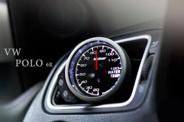 Držák budíku do ventilace VW Polo 6R (09-) - 1x budík 52mm