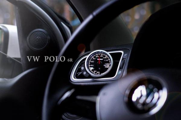 Držák budíku do ventilace VW Polo 6R (09-) - 1x budík 52mm