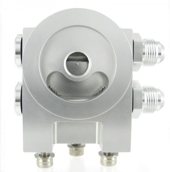 Externí relokační držák olejového filtru ProRacing (kit) - 2x vývody na každé straně D-10