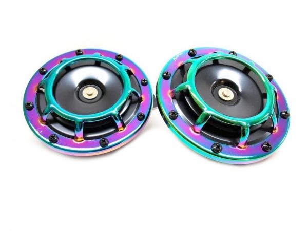 Klaksony kulaté Hella style - neo chrome