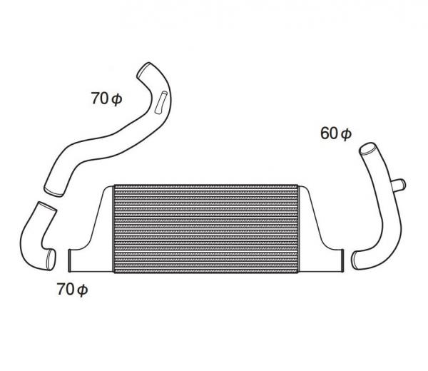 Intercooler kit ProRacing Nissan 180SX/200SX S13 SR20DET (PS13, RPS13)