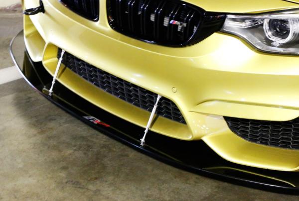 Univerzální nastavitelné vzpěry pro stabilizaci spoilerů a difuzorů - délka 200mm - černé