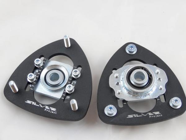 Přední horní uložení tlumičů (Pillowball Top Mounts) Silver Project BMW E24 / E28 / E30 / E34 - verze pro stavitelný podvozek