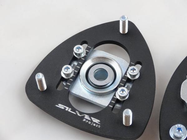 Přední horní uložení tlumičů (Pillowball Top Mounts) Silver Project BMW E24 / E28 / E30 / E34 - verze pro stavitelný podvozek