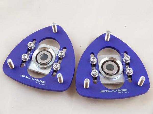 Přední horní uložení tlumičů (Pillowball Top Mounts) Silver Project BMW E24 / E28 / E30 / E34 - verze pro stavitelný podvozek
