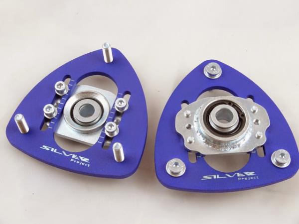 Přední horní uložení tlumičů (Pillowball Top Mounts) Silver Project BMW E24 / E28 / E30 / E34 - verze pro stavitelný podvozek