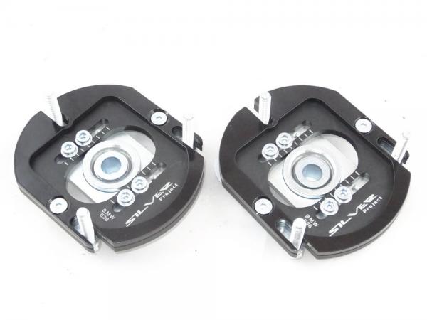 Přední horní uložení tlumičů (Pillowball Top Mounts) Silver Project BMW E36 - 3D 2way verze pro sériový podvozek
