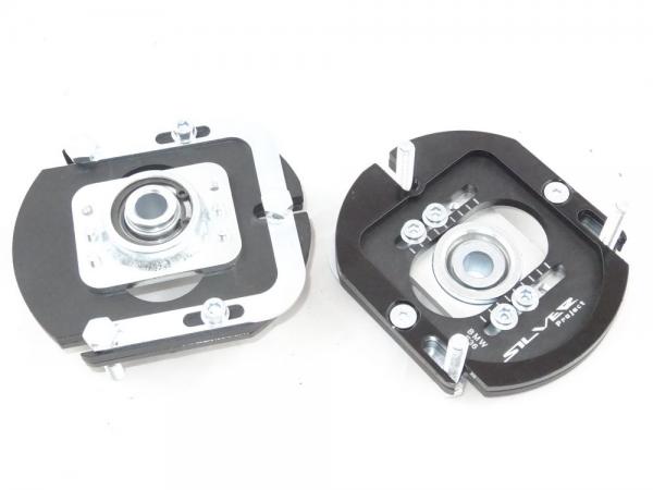 Přední horní uložení tlumičů (Pillowball Top Mounts) Silver Project BMW E36 - 3D 2way verze pro sériový podvozek