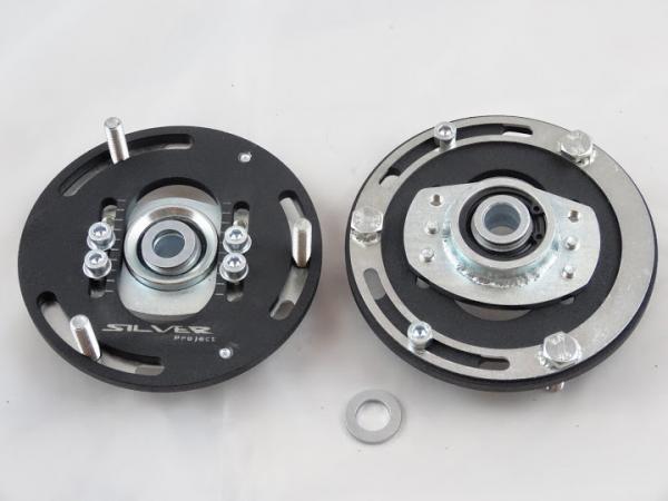 Přední horní uložení tlumičů (Pillowball Top Mounts) Silver Project BMW E36 - 3D verze pro stavitelný podvozek