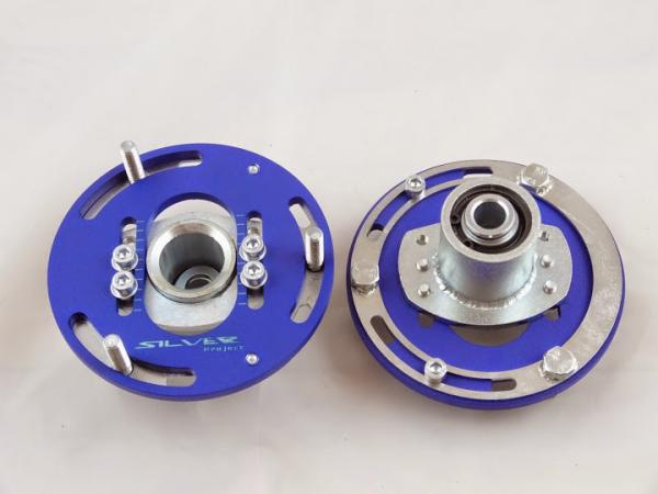 Přední horní uložení tlumičů (Pillowball Top Mounts) Silver Project BMW E36 - 3D verze pro sériový podvozek